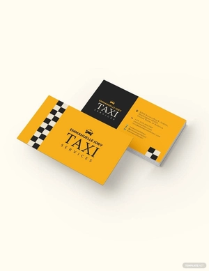 Taxi Service Business Card Template
