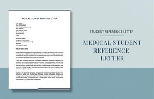 Medical Student Reference Letter