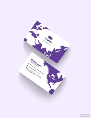 Truck Transport Business Card Template