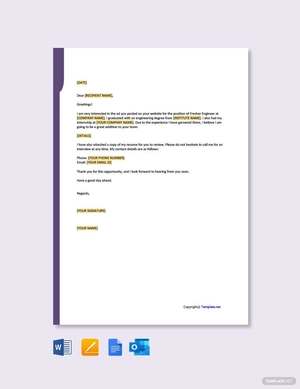 Appreciation Thank You Letter Template