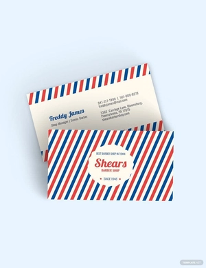 Vintage Barber Business Card Template