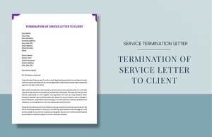 Termination Of Services Letter To Client