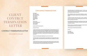 Client Contract Termination Letter