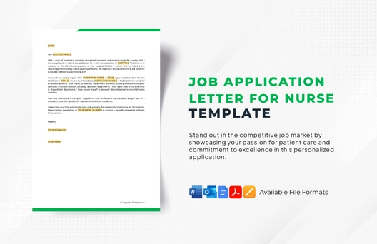 Job Application Letter for Nurse