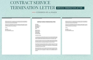 Contract Service Termination Letter