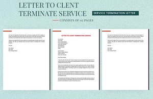 Letter To Client Terminating Services