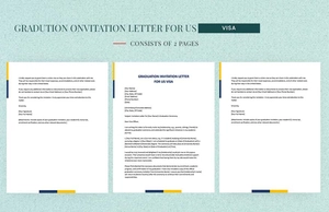 Graduation Invitation Letter For Us Visa
