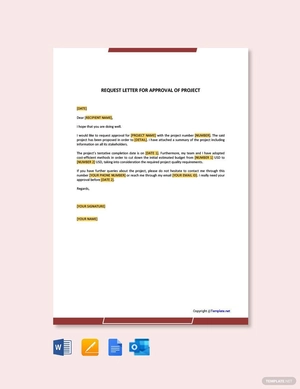 Request Letter for Approval of Project