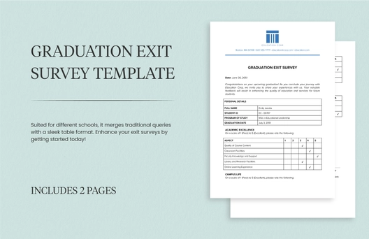 Graduation Exit Survey Template