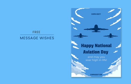 National Aviation Day Message Wishes Template National Aviation Day Message Wishes Template