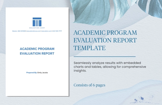 Academic Program Evaluation Report Template