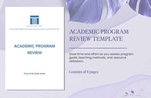 Academic Program Review Template