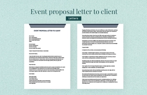 Event proposal letter to client