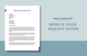 Medical Leave Request Letter
