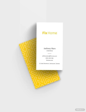 Handyman Service Business Card Template