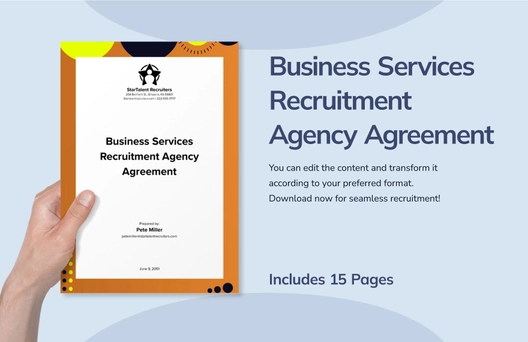 Business Services Recruitment Agency Agreement