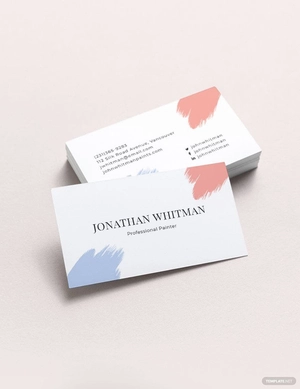 Modern Painter Business Card Template