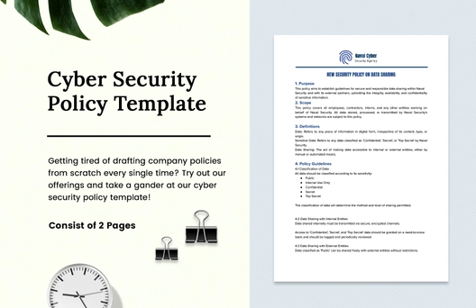Cyber Security Policy Template