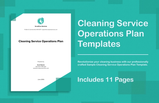 Sample Cleaning Service Operations Plan Template