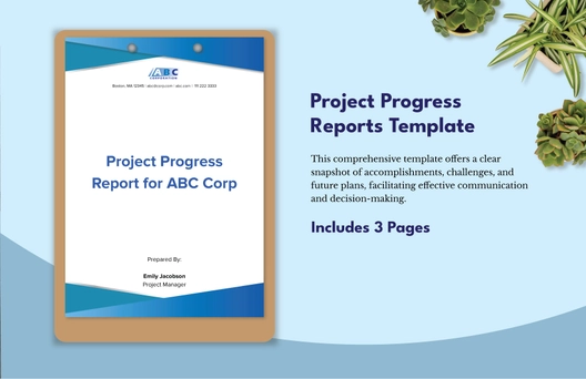 Project Progress Reports Template Project Progress Reports Template