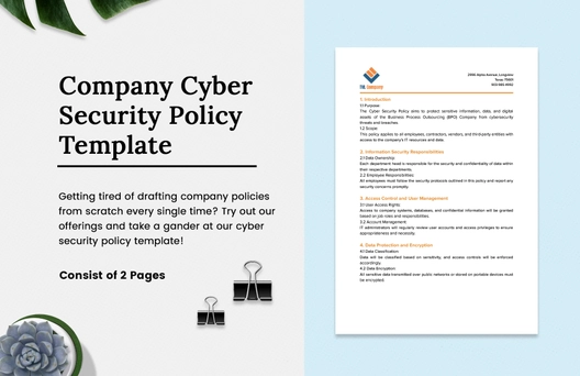 Company Cyber Security Policy Template