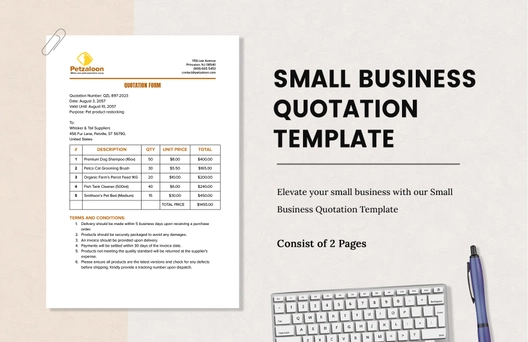Small Business Quotation Template