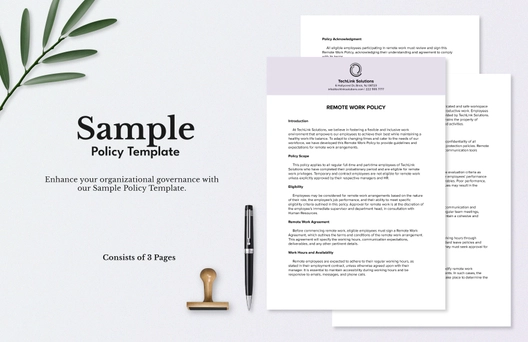 Sample Policy Template