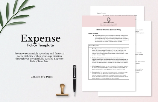 Expense Policy Template Expense Policy Template