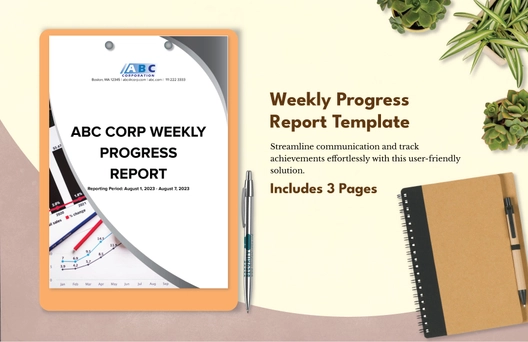 Weekly Progress Report Template