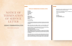 Notice Of Termination Of Services Letter