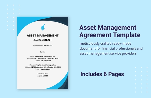 Asset Management Agreement Template