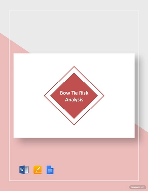 Bow Tie Risk Analysis Template