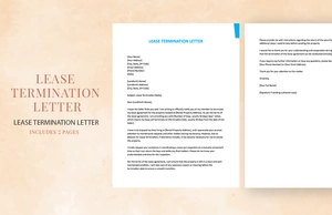 Lease Termination Letter
