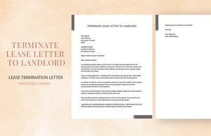 Terminate Lease Letter To Landlord Terminate Lease Letter To Landlord