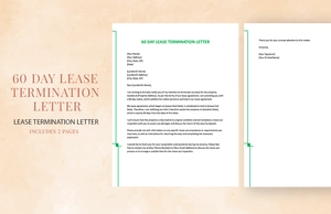 60 Day Lease Termination Letter
