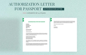 Authorization Letter For Passport