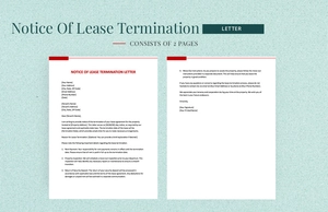 Notice Of Lease Termination Letter