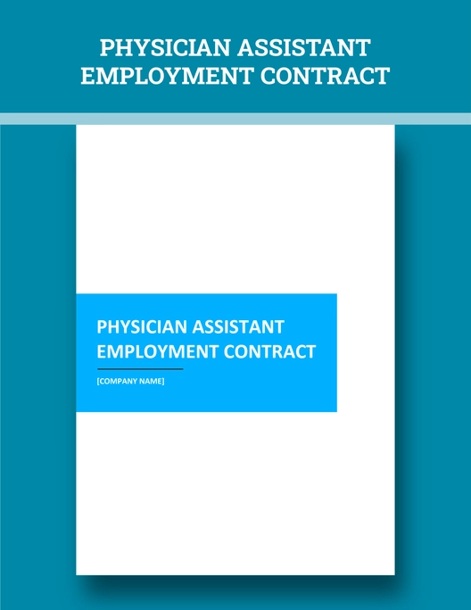 Physician Assistant Employment Contract Template