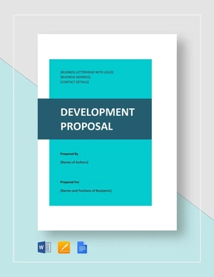 Development Proposal Template Development Proposal Template
