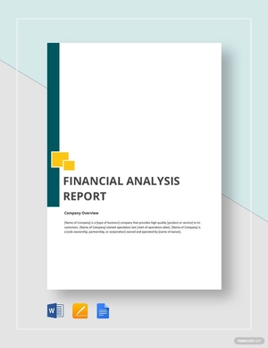 Financial Analysis Report Template