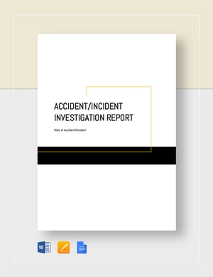 Accident Incident Investigation Report Template