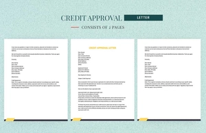 Credit Approval Letter