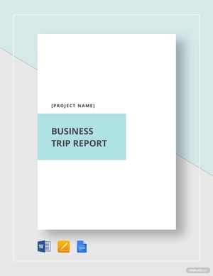 Business Trip Report Template