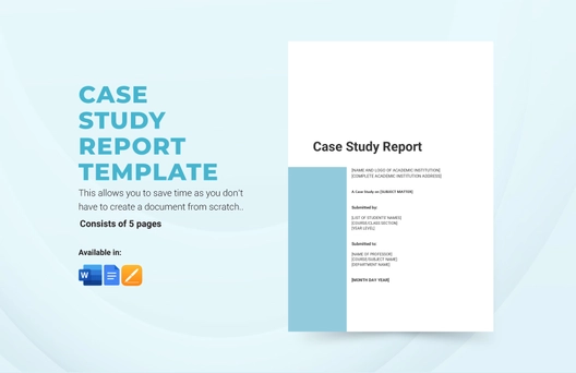 Case Study Report Template Case Study Report Template