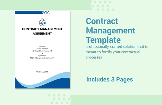 Contract Management Template Contract Management Template