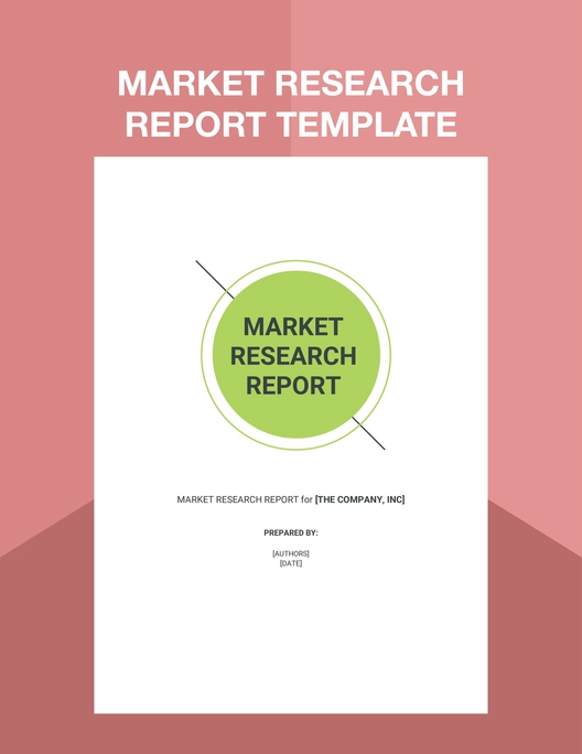 Market Research Report Template