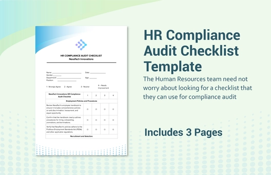 HR Compliance Audit Checklist Template HR Compliance Audit Checklist Template