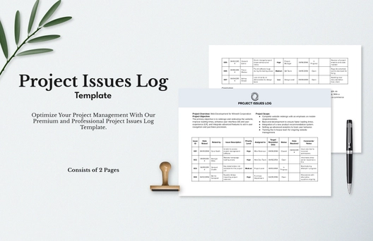Project Issues Log Template