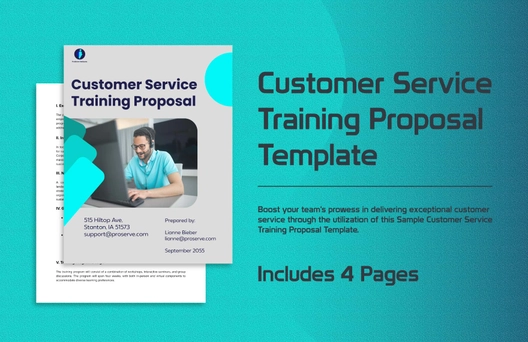 Customer Service Training Proposal Template