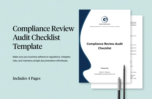 Compliance Review Audit Checklist Template Compliance Review Audit Checklist Template